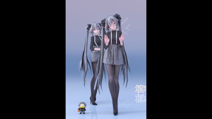 Just for the future! MD fabric MMD "BrooklynBloodPop!" Hatsune MIKU C4D OC rendering (vertical scree