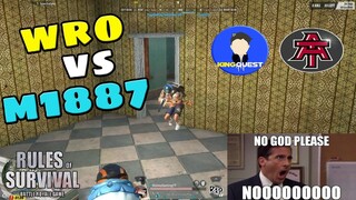 WRO vs M1887 "INTENSE BATTLE" 13KILLS (Rules of Survival: Battle Royale)