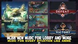 NEW BACKGROUND MUSIC FOR LOBBY, KILLS, SHUTDOWN, DEFEAT AND VICTORY MOBILE LEGENDS NEW UPDATE MUSIC!