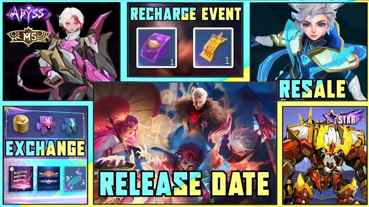 RELEASED DATE - RECHARGE EVENT PHASE 1 & 2 - RESALE & MORE EVENTS | Mobile Legends #whatsnext