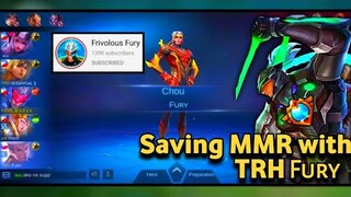 SAVING MMR WITH TRH FURY - BEST SABER BUILD 2021 - Top Global Saber - Master Bodak MLBB