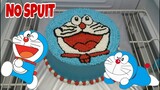 Tanpa Spuit ! Menghias Kue Ultah Doraemon
