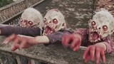 Cuplikan film zombi Tiongkok. Menonton film horor seperti film komedi.
