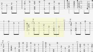 【Fingerstyle Guitar Tab】Loving you at 105 degrees