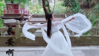 古典舞—即兴 《长安啊》 一镜到底完整版 三拜作别：“愿陛下，长安啊”……