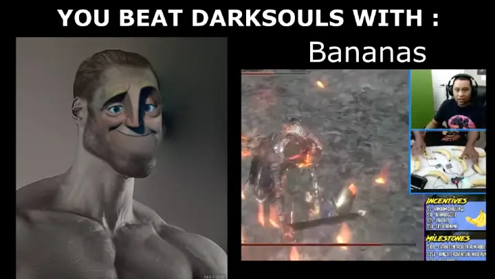 YOU BEAT DARK SOULS WITH....