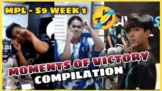 MPL S9 WEEK 1 "MOMENTS OF VICTORY" COMPILATION | WINNING TAUNT 🤣🔥