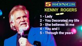 Top 5 Kenny Rogers Best Songs HD 🎥