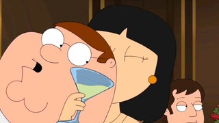 Family Guy: Peter's father-in-law wants to drug a Japanese female reporter, Peter grabs the food