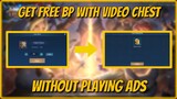 BP TRICKS | FREE BP USING VIDEO CHEST WITHOUT PLAYING ADS | Mobile Legends: Bang Bang