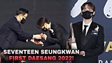 Seventeen Boo Seungkwan won his First Daesang at the Korea First Brands Awards 2022