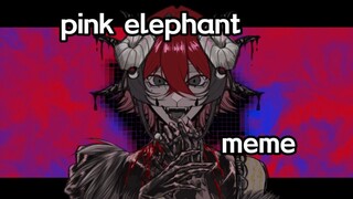 【ych finished product】pink elephant meme