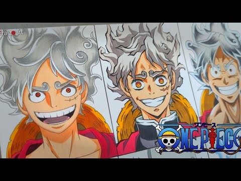 Drawing Monkey D.  Luffy in Different Styles || ONEPIECE