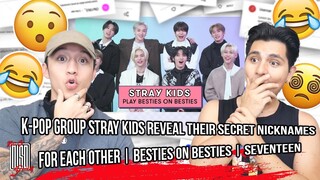 Stray Kids Reveal Their Secret Nicknames For Each Other | Besties on Besties | Seventeen | REACTION