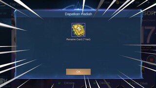 CARA MENDAPATKAN RENAME CARD PERMANEN HANYA DENGAN 10 RIBU RUPIAH | MOBILE LEGENDS BANG BANG