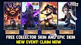 FREE COLLECTOR SKIN AND EPIC SKIN IN THIS NEW EVENT! FREE SKIN (CLAIM FREE!) | MOBILE LEGENDS 2022