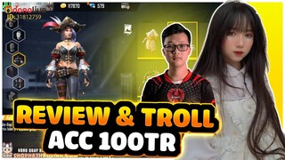 [FREE FIRE] Troll Acc Của Đương Kim Vô Địch Streamer Đại Chiến, Trong Đó Có Gì ?!