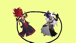 [Onmyoji MMD] [Tarijiu] Dua monster besar suka menari!