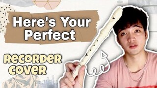 Here's Your Perfect - Jamie Miller | Recorder Flute Cover with Easy Letter Notes and Lyrics