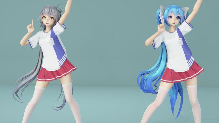 [MMD/Hatsune/Luo Tianyi] Scallion buns, both are very important!