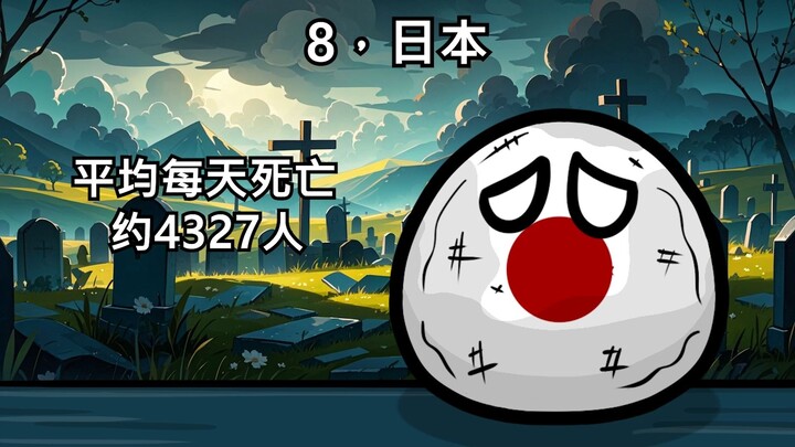 【波兰球】每天死亡人数最多的十个国家