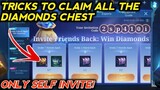 TRICKS TO CLAIM ALL THE DIAMONDS CHEST! MOBILE LEGENDS