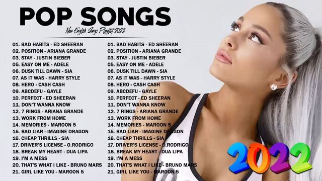 POP SONGS 2022 (◠‿◕)