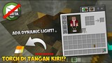 CARA MEMEGANG TORCH DI TANGAN KIRI MCPE - TANPA BLOCKTOPOGRAPH!