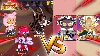 Crunchy Chip & Clotted Cookie vs. Wildberry, Caramel Arrow & Cherry Blossom Cookie! 3v2 ⚔️