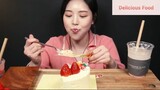 Món Hàn : Ăn các món Dâu béo ngọt thơm ngon 5 #congthucmonngon