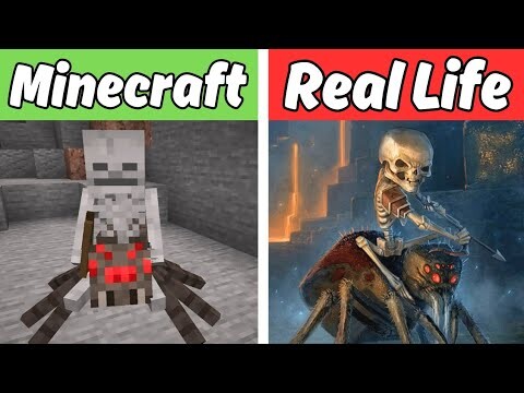 Minecraft vs Real Life | Minecraft in Real Life (animals, items, mobs)