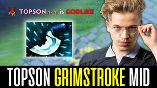 Topson GRIMSTROKE Mid - GODLIKE with ONLY Blink Dagger ITEM