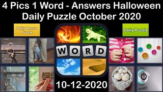 4 Pics 1 Word - Halloween - 12 October 2020 - Daily Puzzle + Daily Bonus Puzzle - Answer-Walkthrough