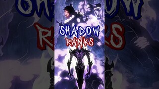 Jinwoo's Shadows Army Levels and Ranks #sololeveling #shadowarmy