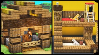 Minecraft: 5+ Pet House Designs | Minecraft Animal House Idea