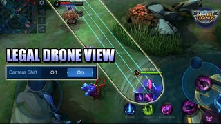LEGAL DRONE VIEW - TESTING CAMERA SHIFT WITH SELENA - MLBB