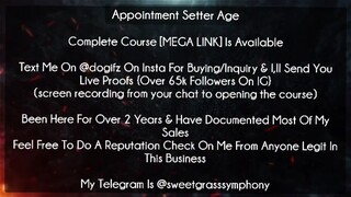 Appointment Setter Age Course download