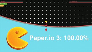 Paper.io 3 Map Control 100.00% [Pac-Man]