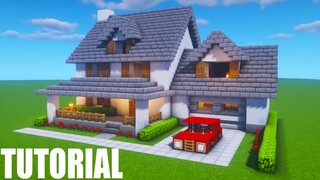 Minecraft Tutorial: How To Make A Modern Suburban House 1 "2020 Tutorial"