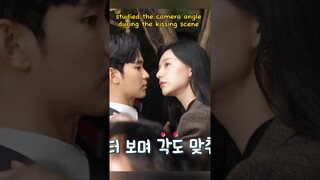 The Making of Kiss Scene💖 #queenoftears #kimsoohyun #kimsoohyun #netflix #kdrama #behindthescenes