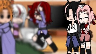 Team taka reacts to Sakura+sasusaku [lazy/short] •|credits in description|•