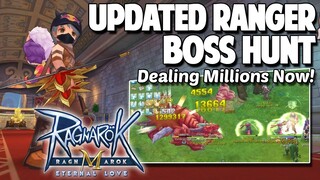 DEALING MILLION DAMAGE IN BOSS HUNT - UPDATED ADL RANGER - RAGNAROK MOBILE SEA