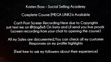 Kristen Boss Course Social Selling Academy download