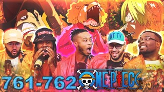 CAPONE SHOOTS PEKOMS?! One Piece Eps 761/762 Reaction