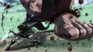 Levi vs Beast Titan - Attack on Titan Season 3 | with Attack on Titan OST