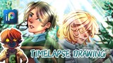 Oliver & Gretel [Flock Together] Timelapse Drawing