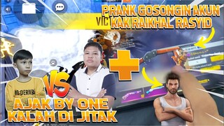 PRANK GOSONGIN WEAPON + KARAKTER FREE FIRE KAK RAIKAHL + AJAK BY ONE! GILA GUYS MASIH JAGO JUGA!