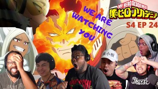 ENDEAVOR ! THE NEW NUMBER ONE HERO ! MY HERO ACADEMIA SEASON 4 EPISODE 24 REACTION MASHUP