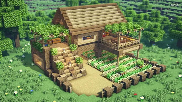 Minecraft | How To Build a Luxury Oak House