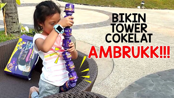 Cita Bikin Tower Cokelat Cadburry Bisa Nggak Ya